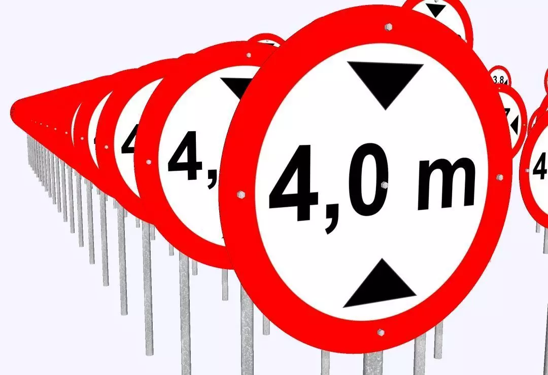 Traffic Regulation Signs - Complete 3D Library - 489 Models 3D model_6