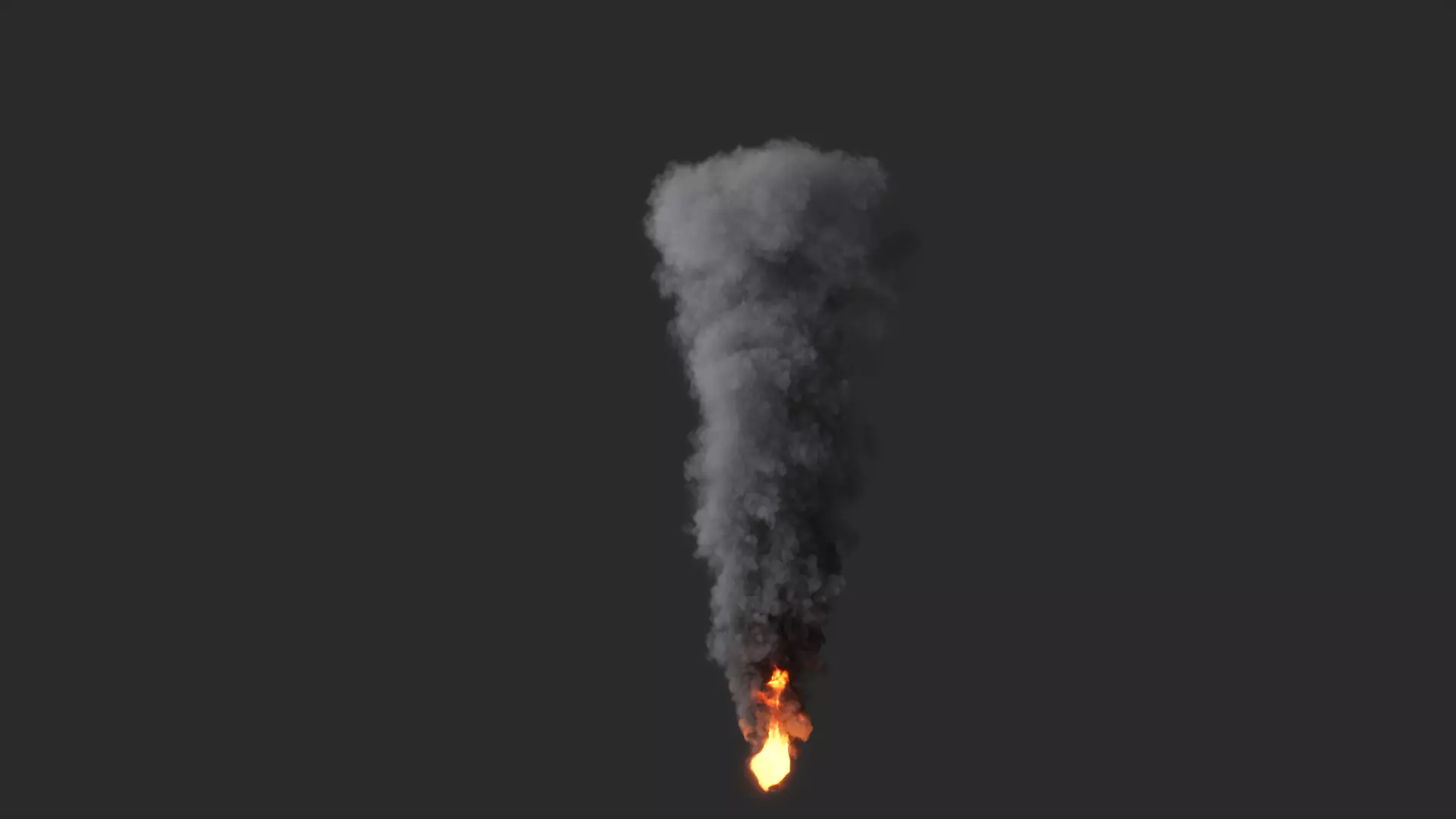 3D Fire and Smoke Animation 3D model_0