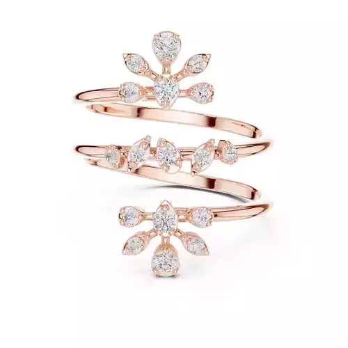 Three Shank Round Cut Engagement Wedding Ring 3DM STL Video