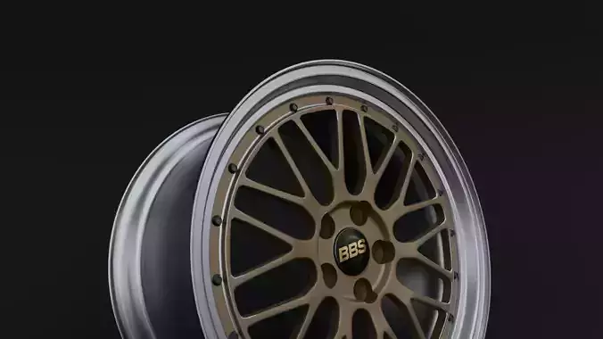 BBS LM Low-poly 3D model