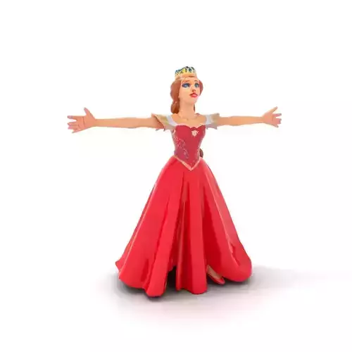 Elegantly Adorned Princess model pack Low-poly 3D model