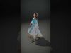 Elegant Princess Dress model pack Low-poly 3D model_2