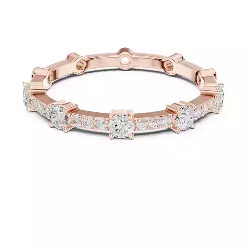 Full Eternity Round Cut Diamond Engagement Ring 3DM STL Video