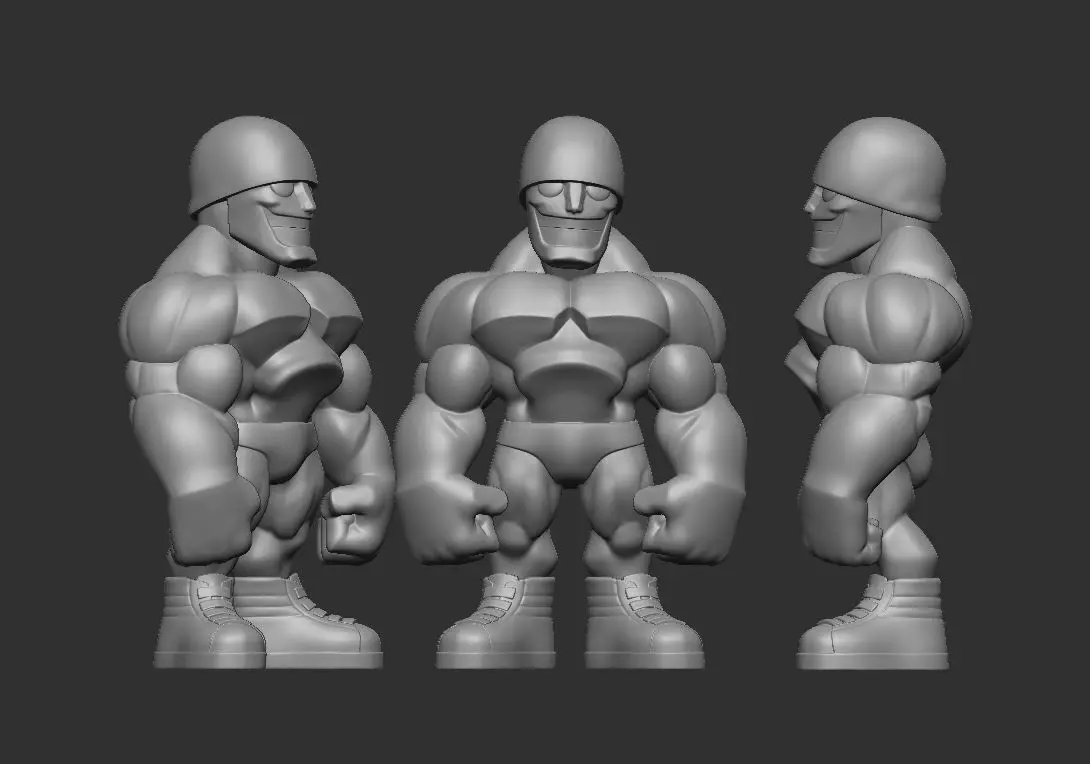 Strong Smily Boy 3D print model_1