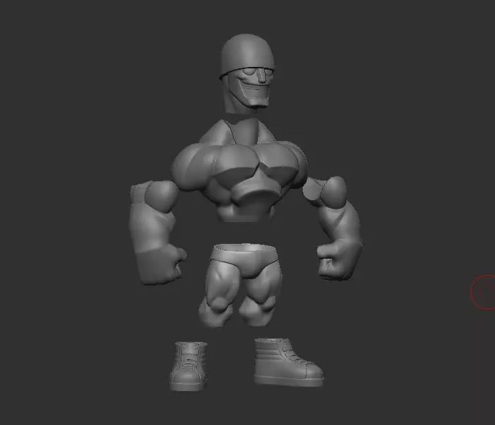 Strong Smily Boy 3D print model_2
