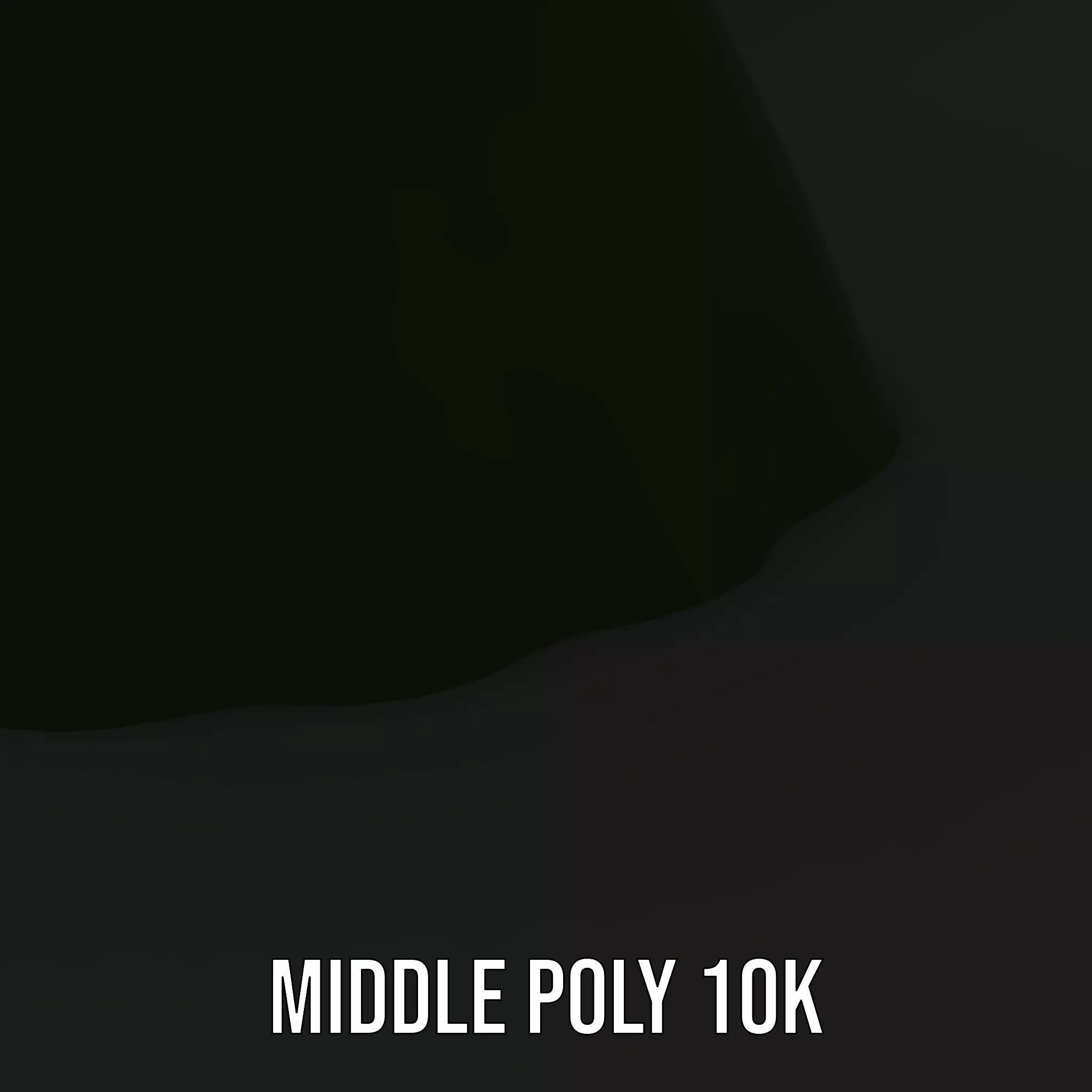 Elegant Green Princess model pack Low-poly 3D model_7