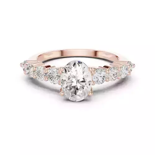 Oval Cut Diamond Engagement Wedding Ring 3DM STL Video