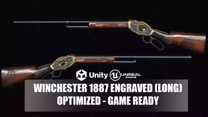Wild West Gun Winchester 1887 - Long - Engraved