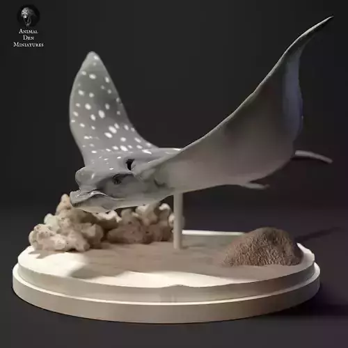 Spotted Eagle Ray 3D print model