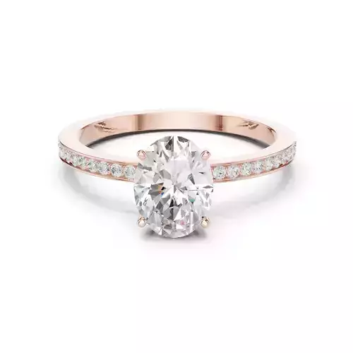 Oval Cut Diamond Engagement Wedding Ring 3DM STL Video