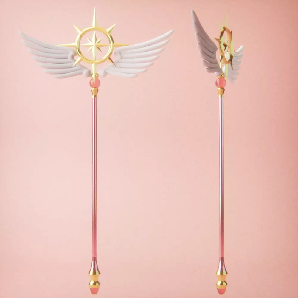 cardcaptor sakura cosplay sealing wand  3D print model_0