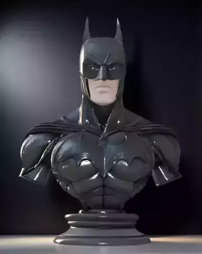 Batman Bust 3D Model - STL Printable DC Comics Hero 3D print model