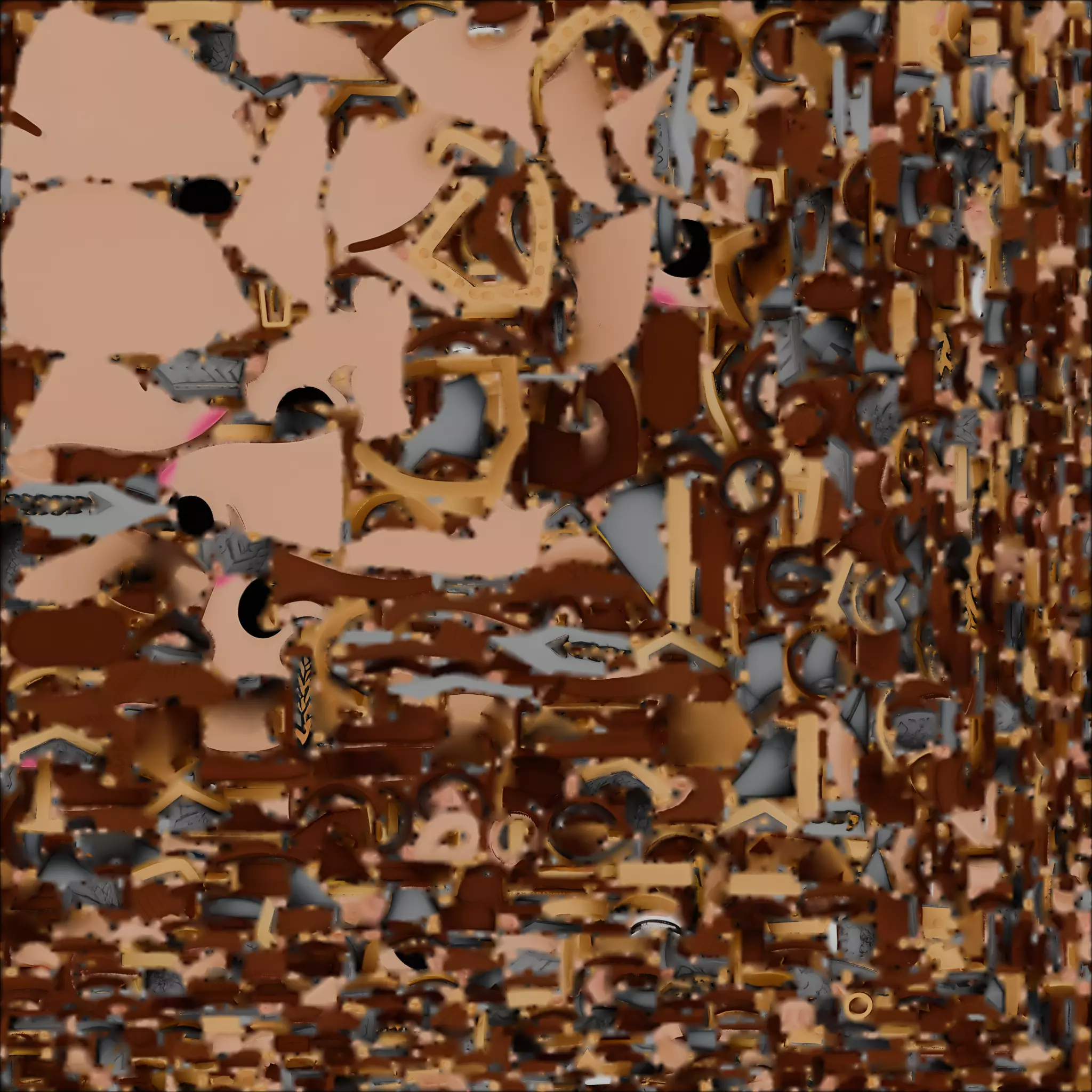 Chibi Knight with Sword and Shield 3D Model Low-poly 3D model_1