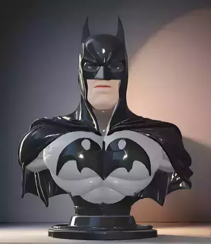Batman Bust 3D Model - STL Printable DC Comics Hero