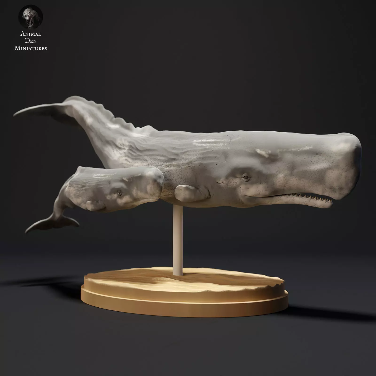 Sperm Whale and Calf 3D print model