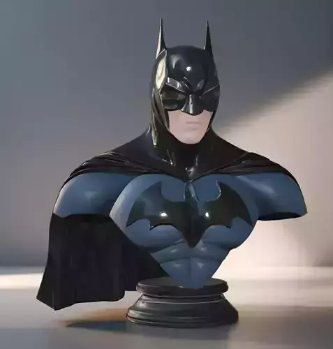 Batman Bust 3D Model - STL Printable DC Comics Hero