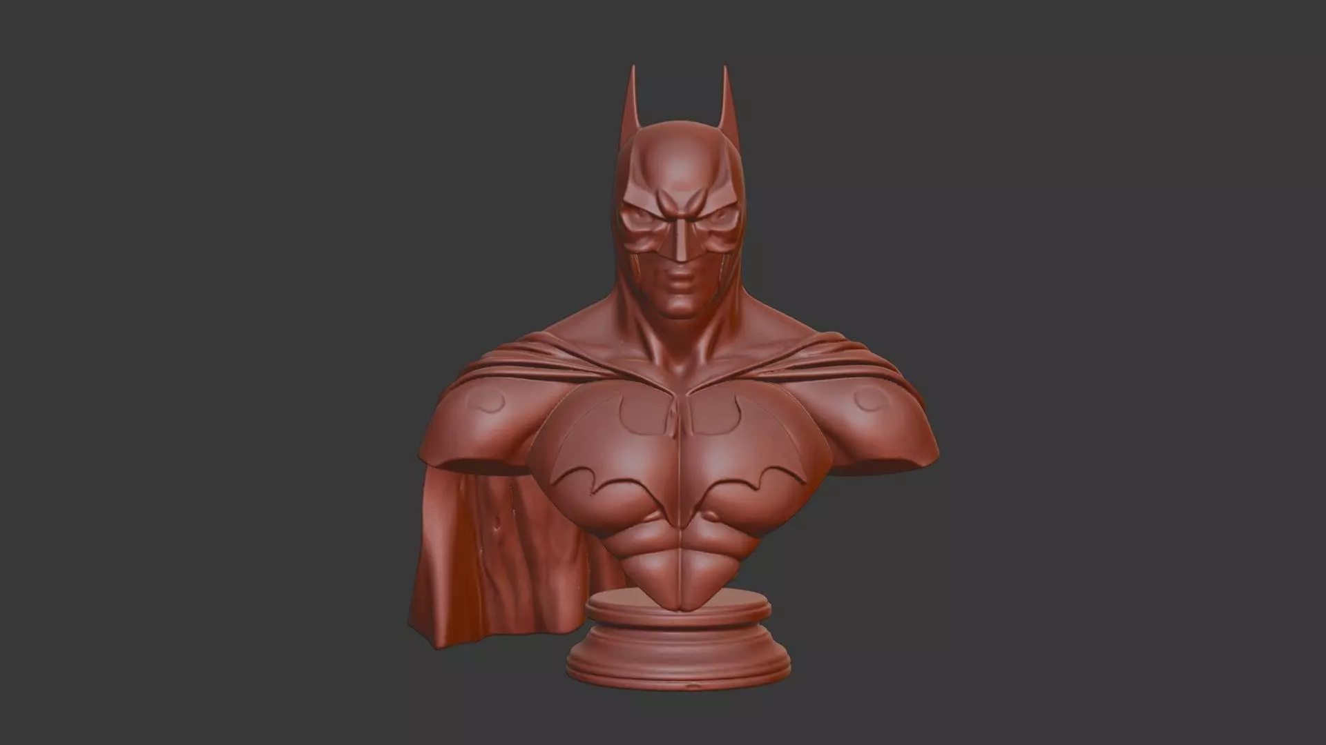 Batman Bust 3D Model - STL Printable DC Comics Hero 3D print model_2