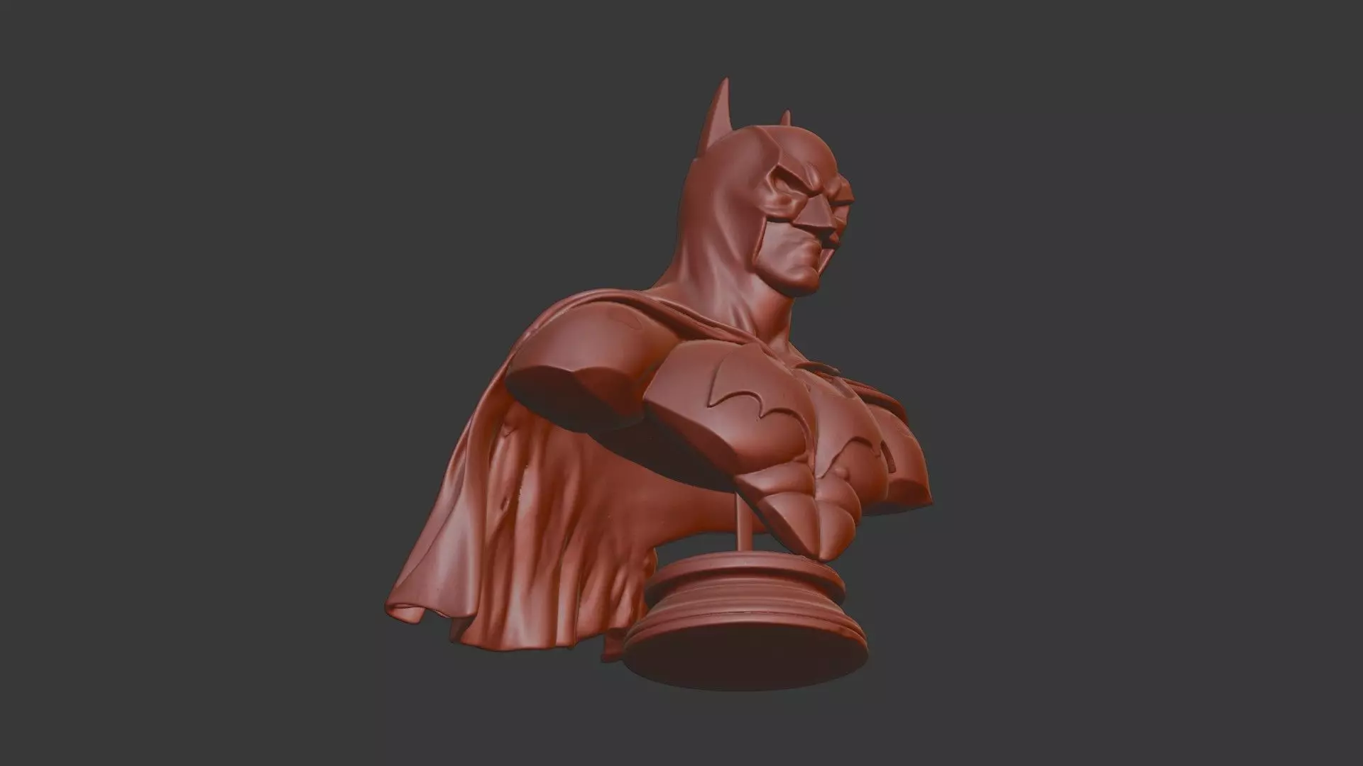 Batman Bust 3D Model - STL Printable DC Comics Hero 3D print model_6