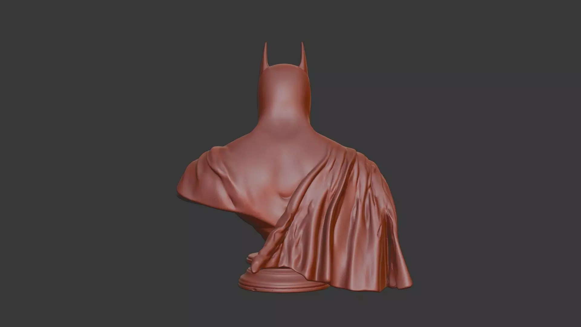 Batman Bust 3D Model - STL Printable DC Comics Hero 3D print model_5