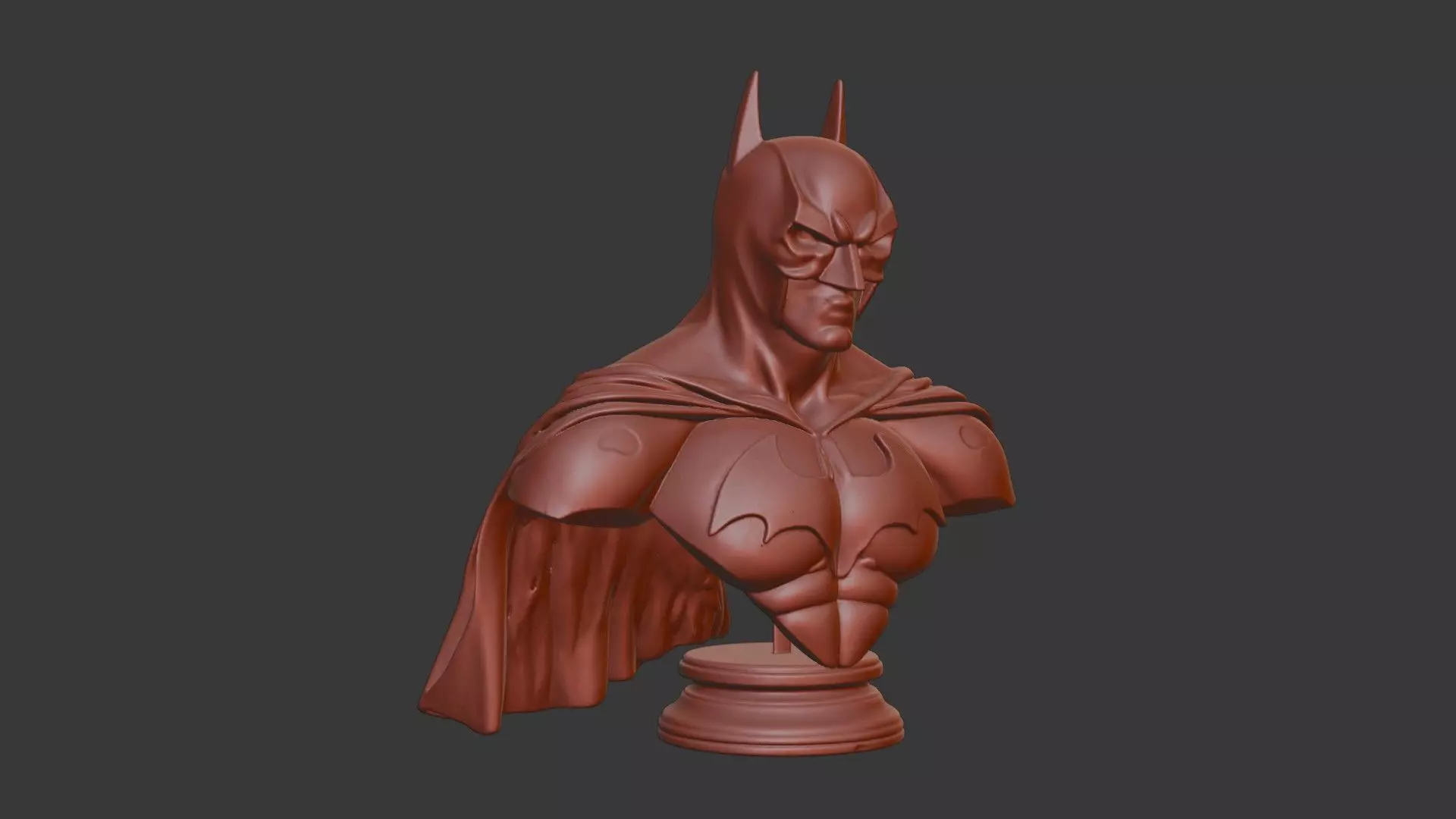 Batman Bust 3D Model - STL Printable DC Comics Hero 3D print model_1