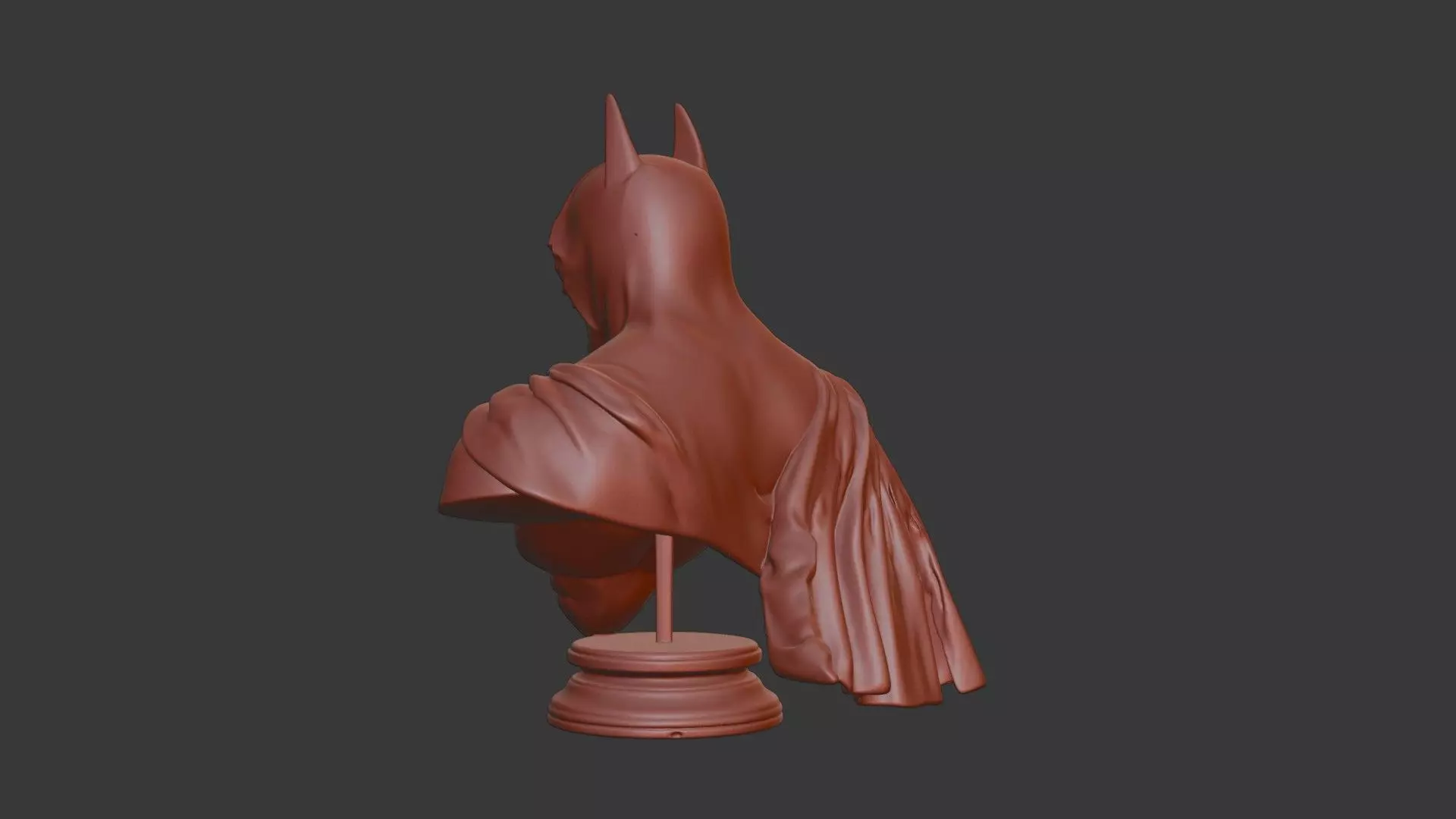 Batman Bust 3D Model - STL Printable DC Comics Hero 3D print model_4