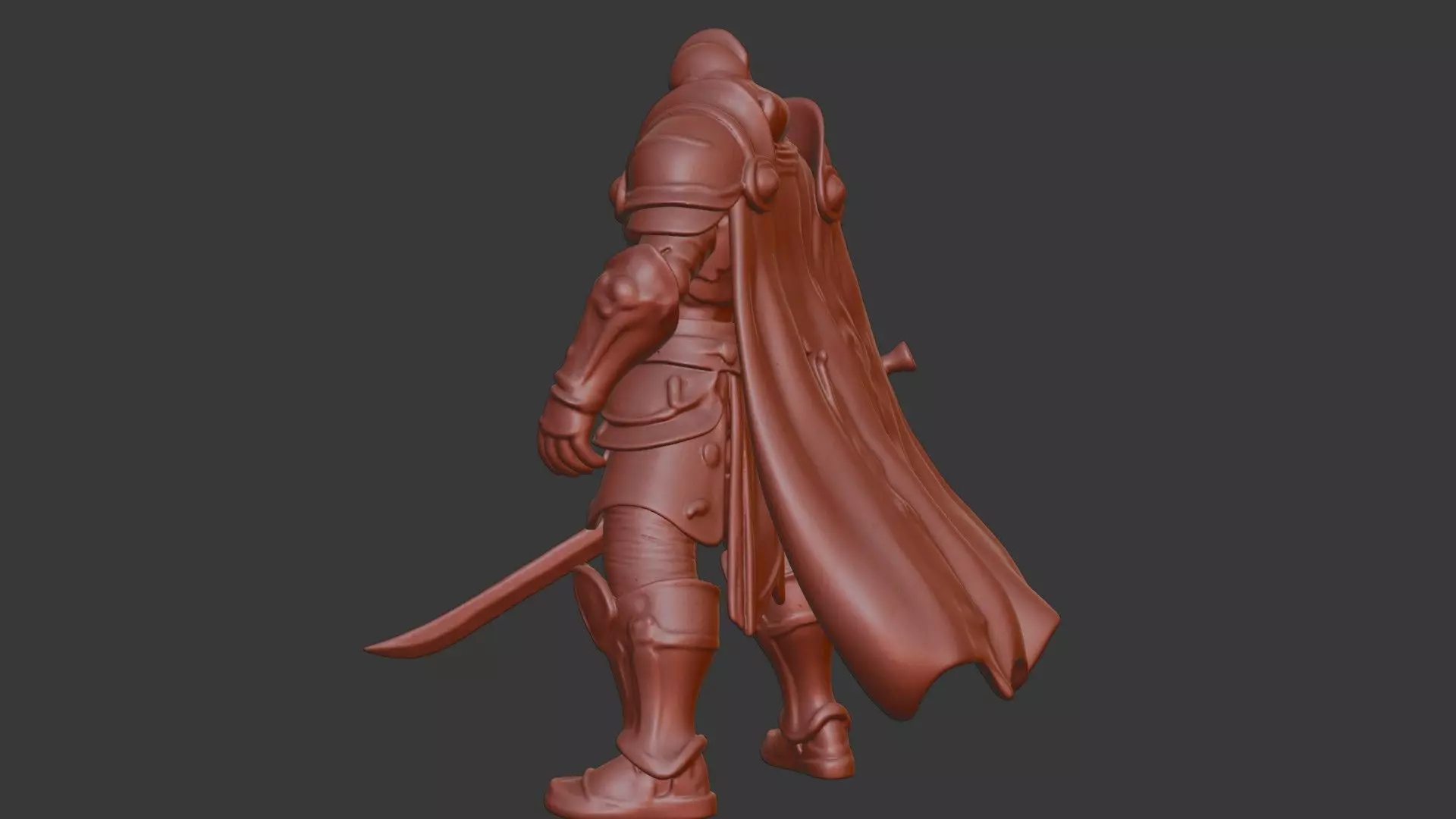 Battle-Worn Hero Bust 3D Model - STL Printable Fantasy Character 3D print model_4