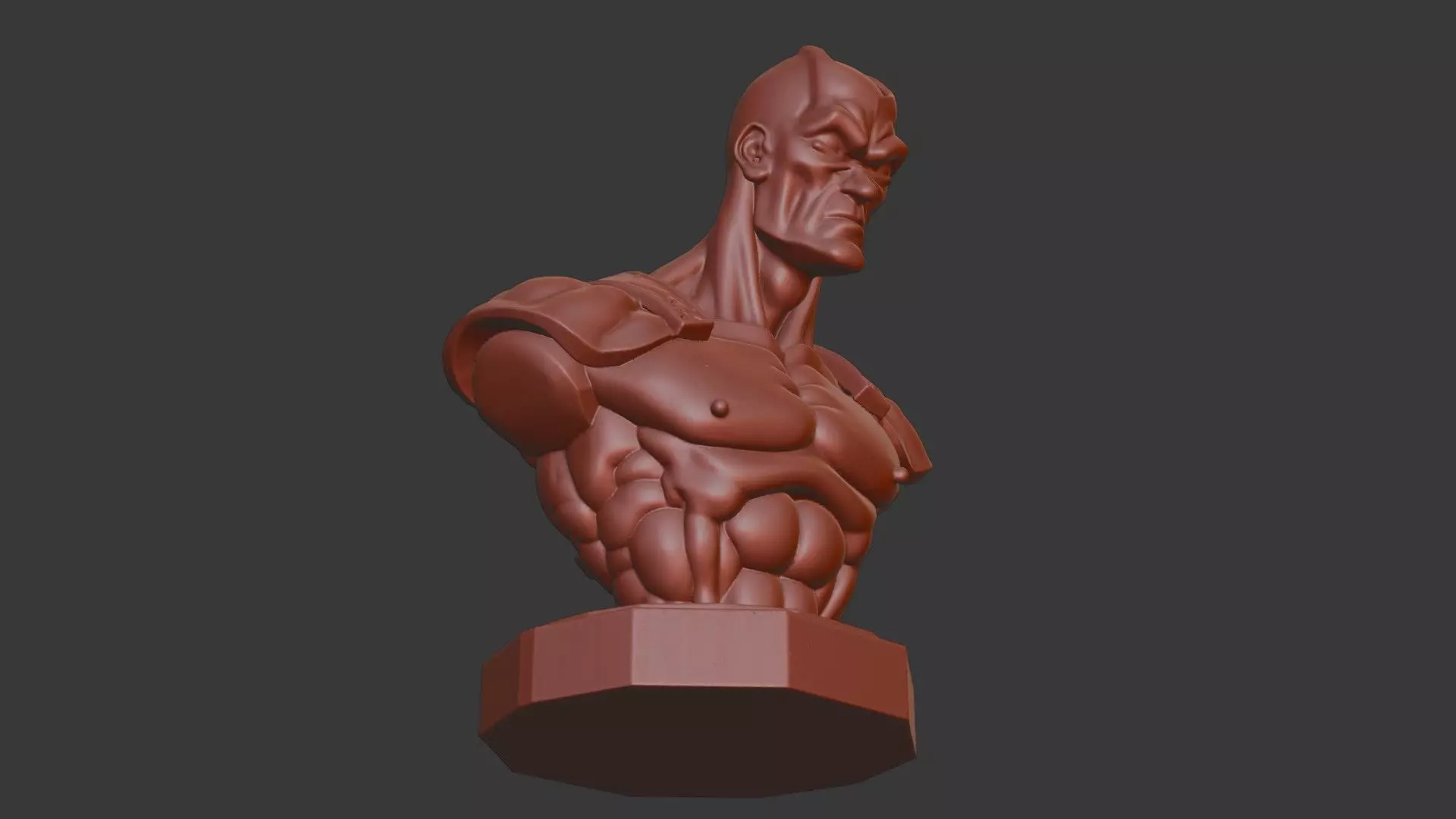 Black Bolt Bust 3D Model - STL Printable Marvel Character 3D print model_6
