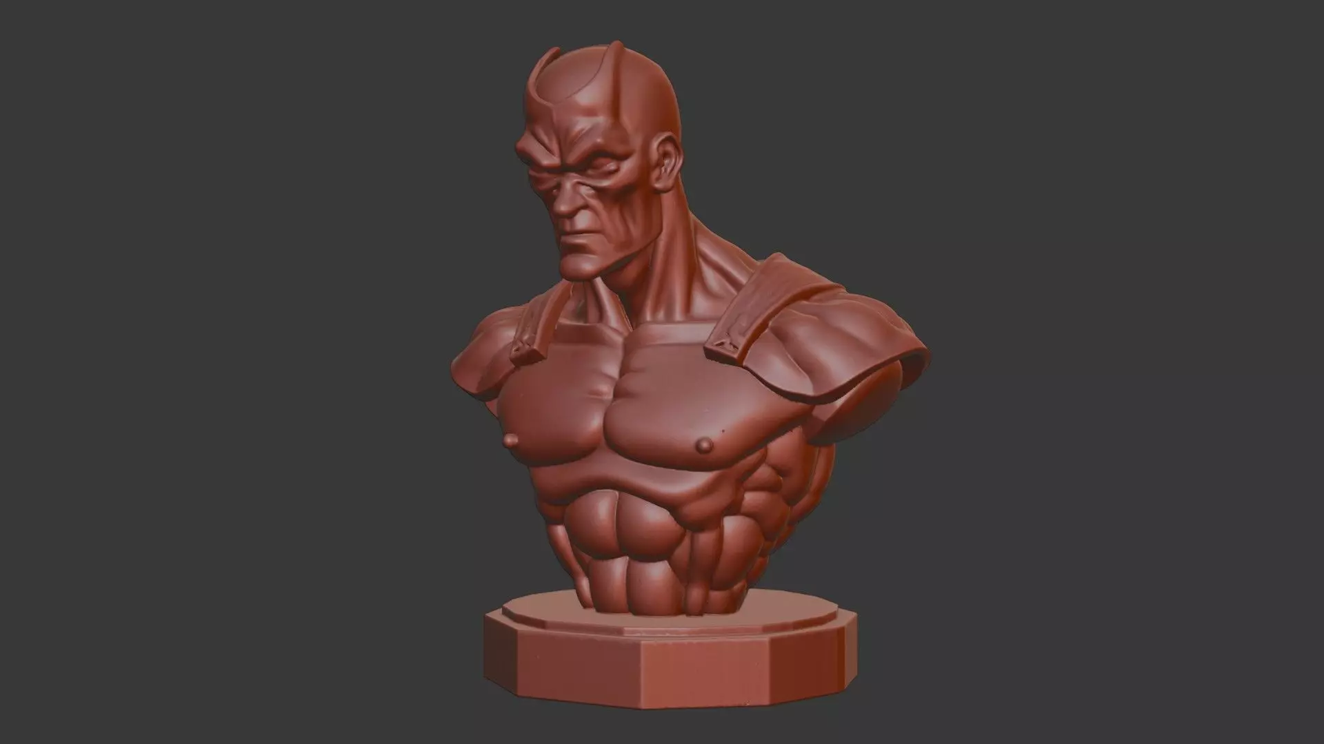 Black Bolt Bust 3D Model - STL Printable Marvel Character 3D print model_7
