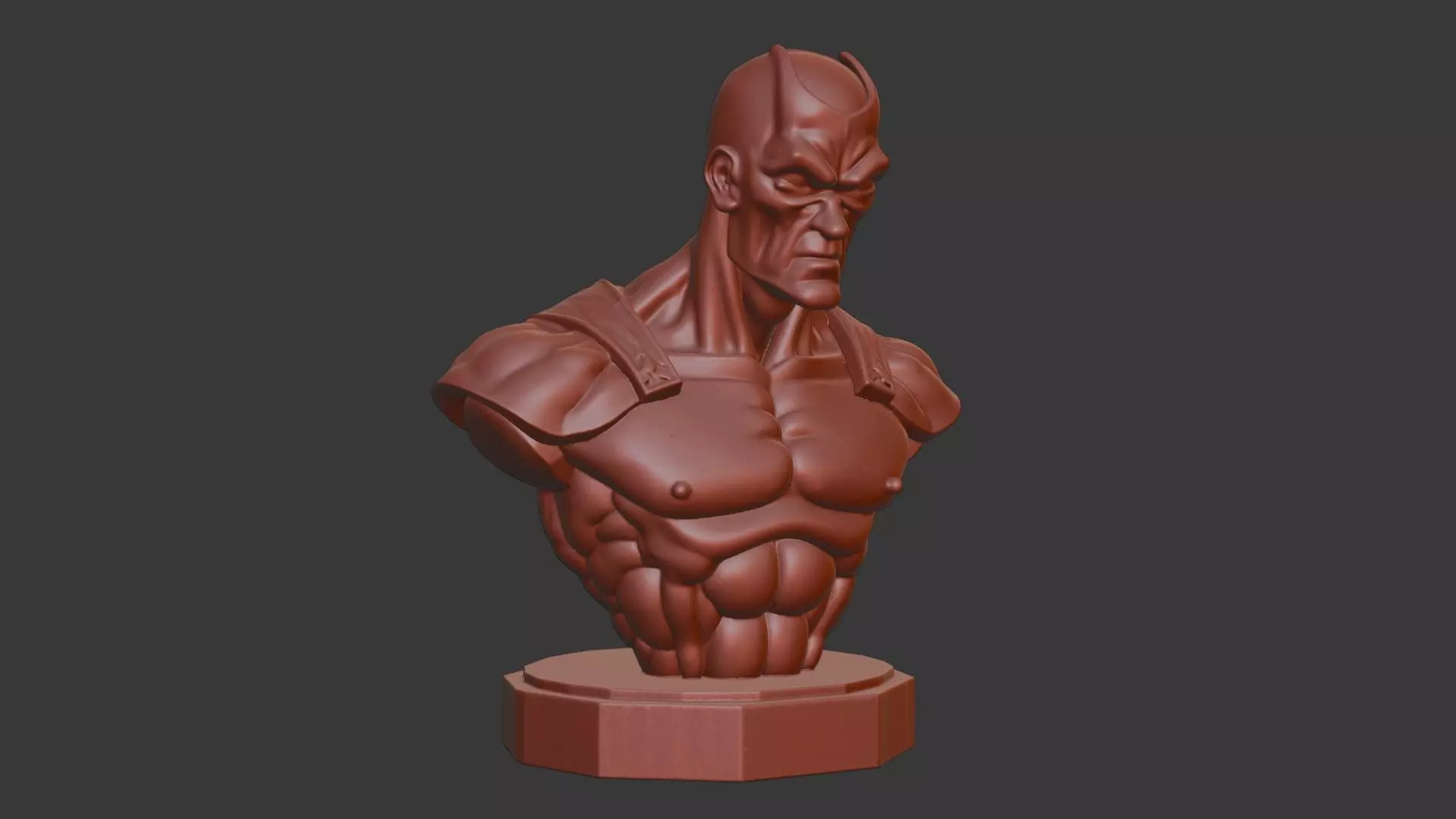 Black Bolt Bust 3D Model - STL Printable Marvel Character 3D print model_1