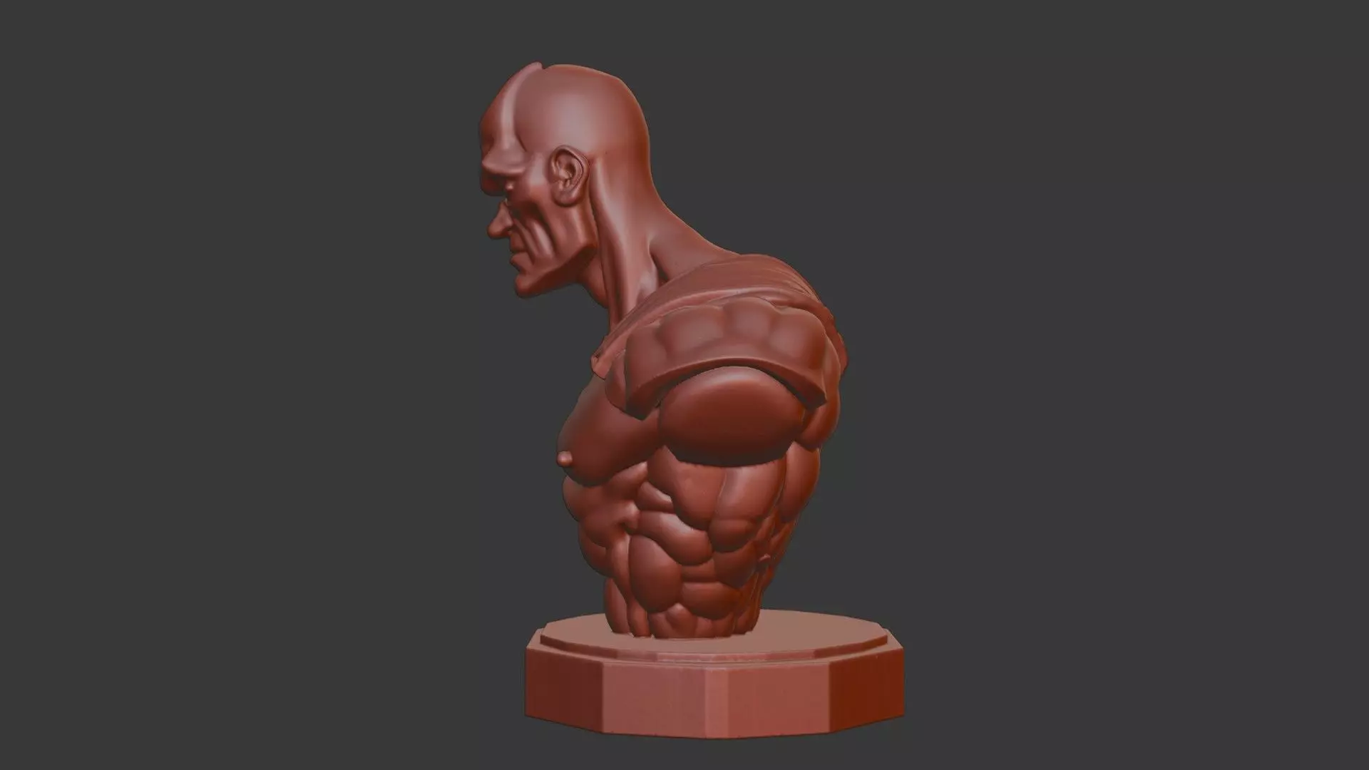 Black Bolt Bust 3D Model - STL Printable Marvel Character 3D print model_3