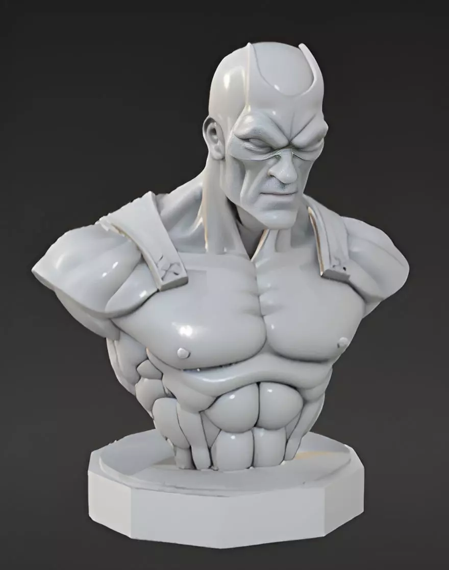 Black Bolt Bust 3D Model - STL Printable Marvel Character 3D print model_0