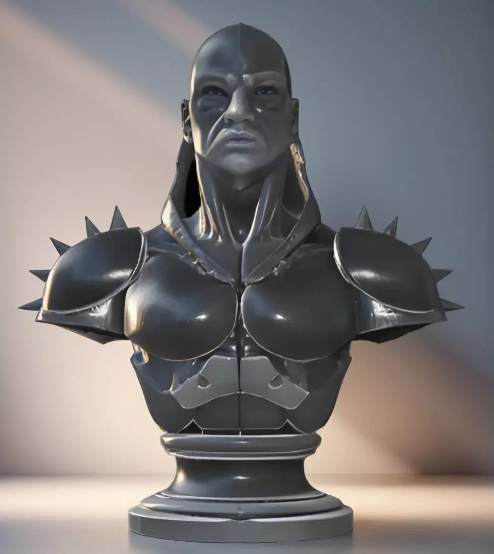 Black Talon Bust 3D Model - STL Printable Marvel Character 3D print model_0