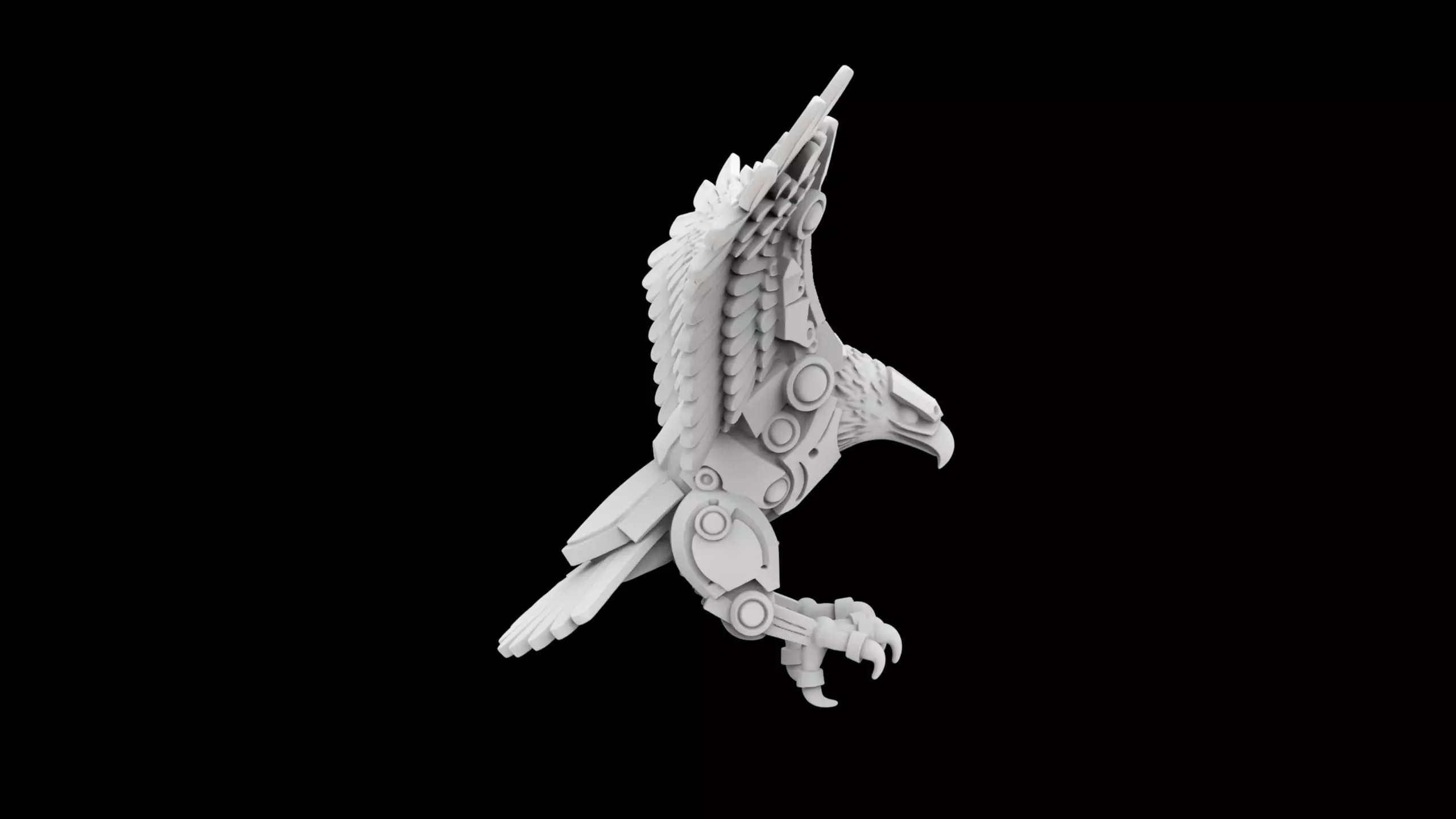 Mech Eagle Model 3D Print 3D print model_5