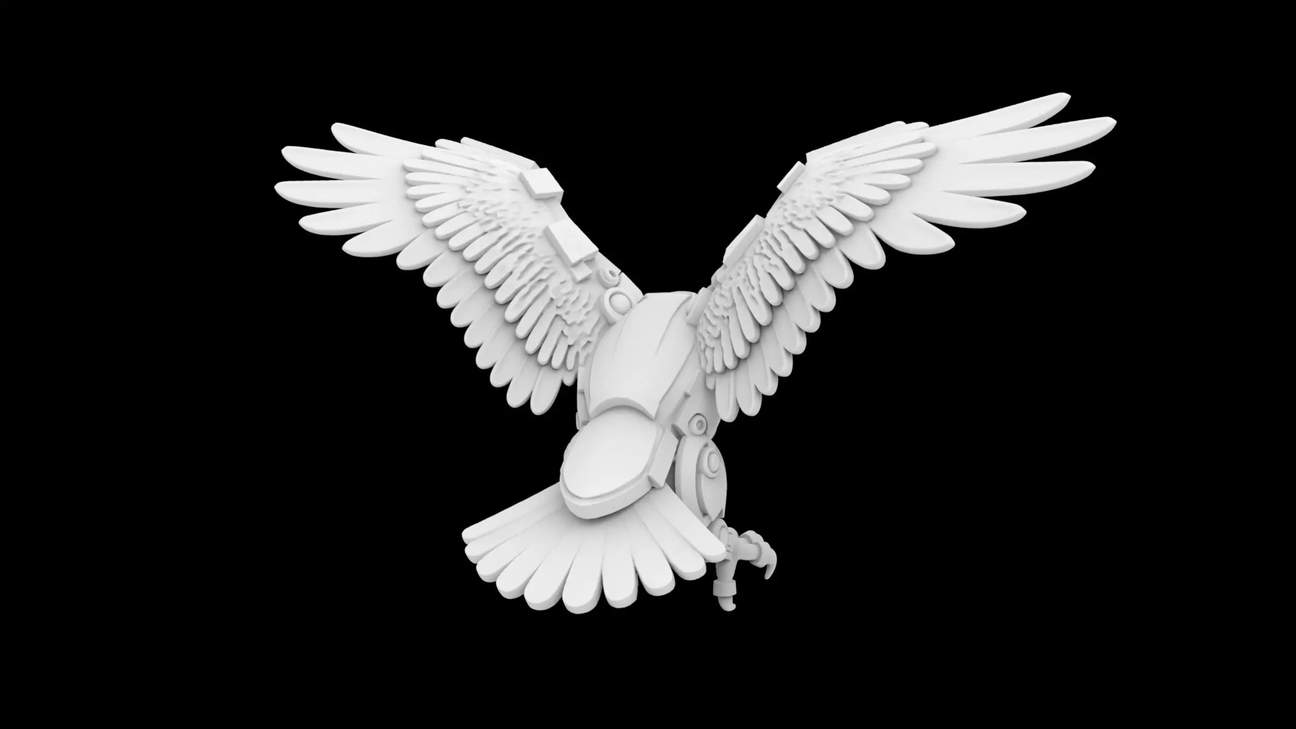 Mech Eagle Model 3D Print 3D print model_4