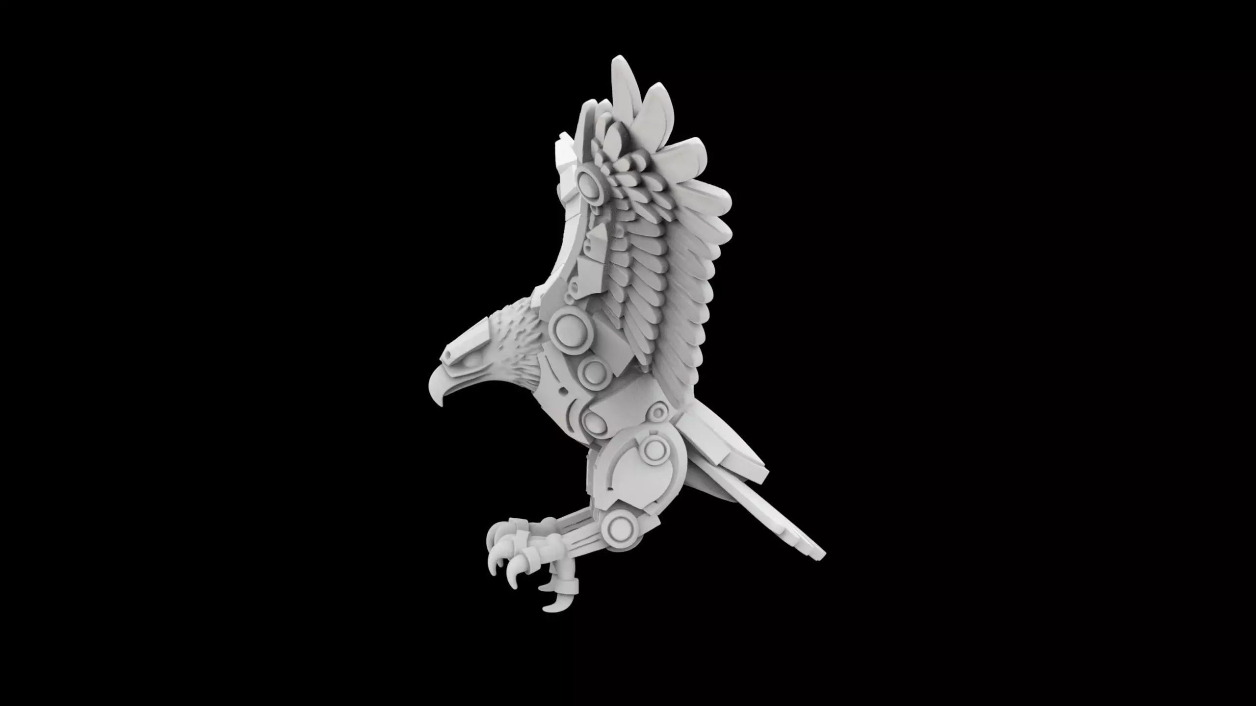 Mech Eagle Model 3D Print 3D print model_2