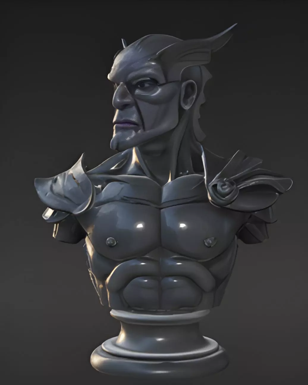 Black Talon Bust 3D Model - STL Printable Marvel Character 3D print model_0