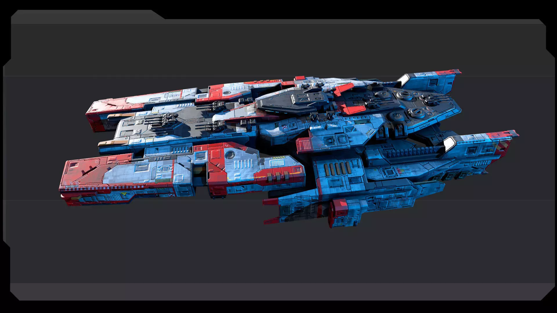 STARSHIPS - Pack07 Low-poly 3D model_6