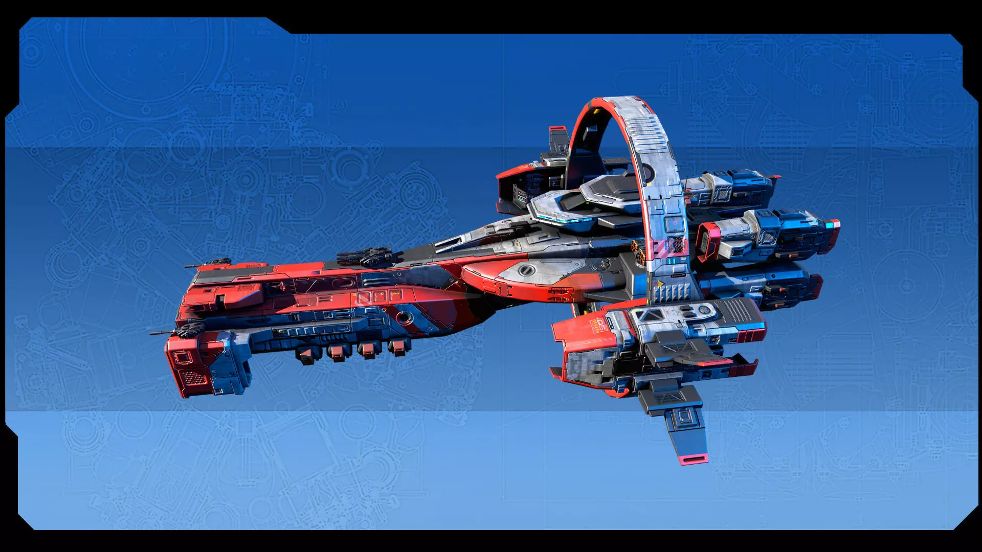 STARSHIPS - Pack07 Low-poly 3D model_19