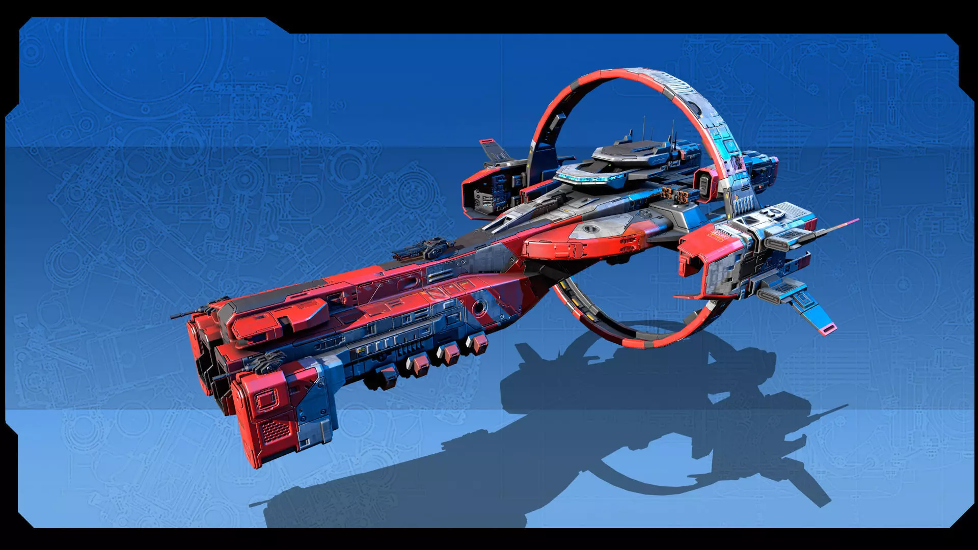 STARSHIPS - Pack07 Low-poly 3D model_17