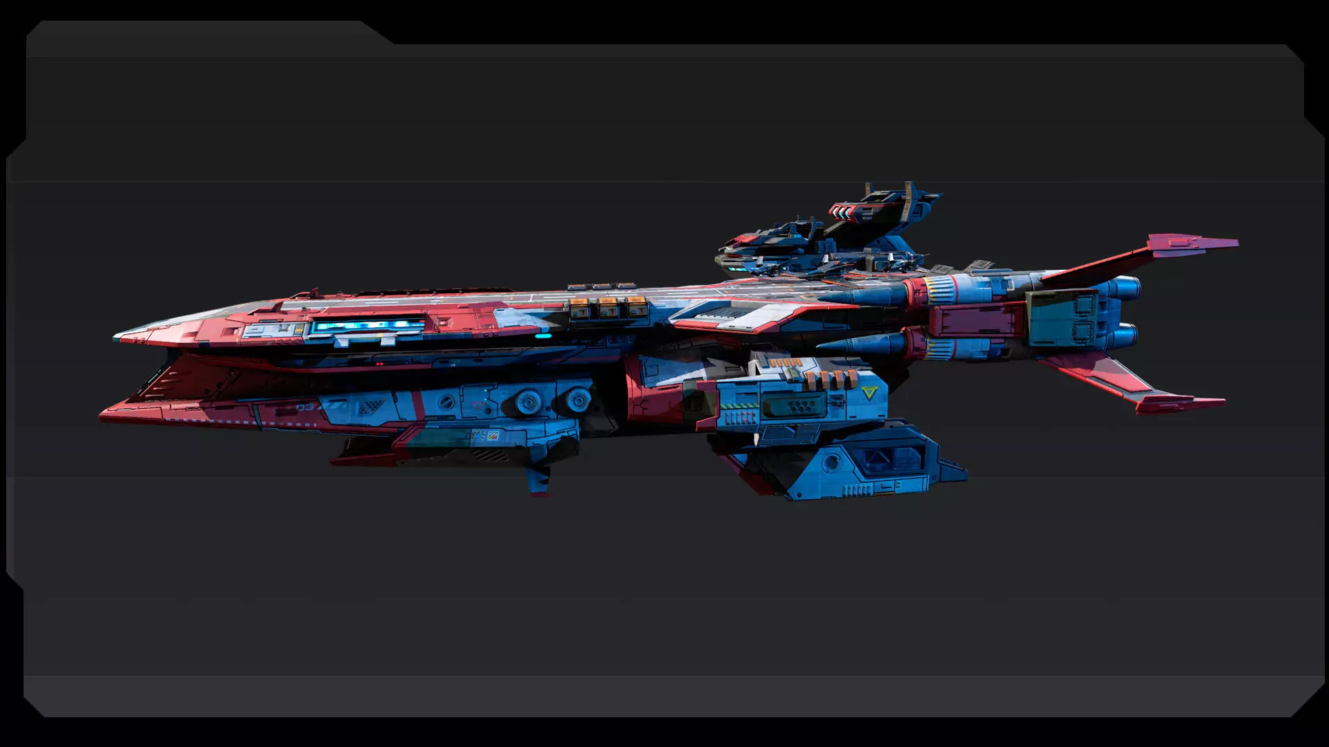 STARSHIPS - Pack07 Low-poly 3D model_3