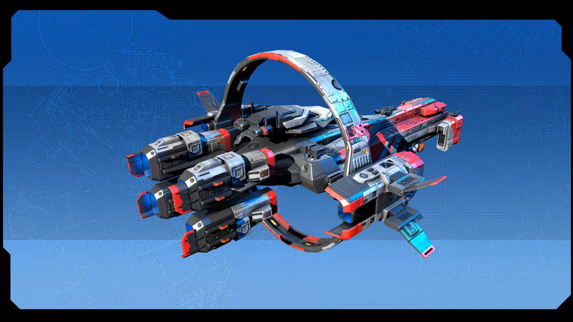 STARSHIPS - Pack07 Low-poly 3D model_20