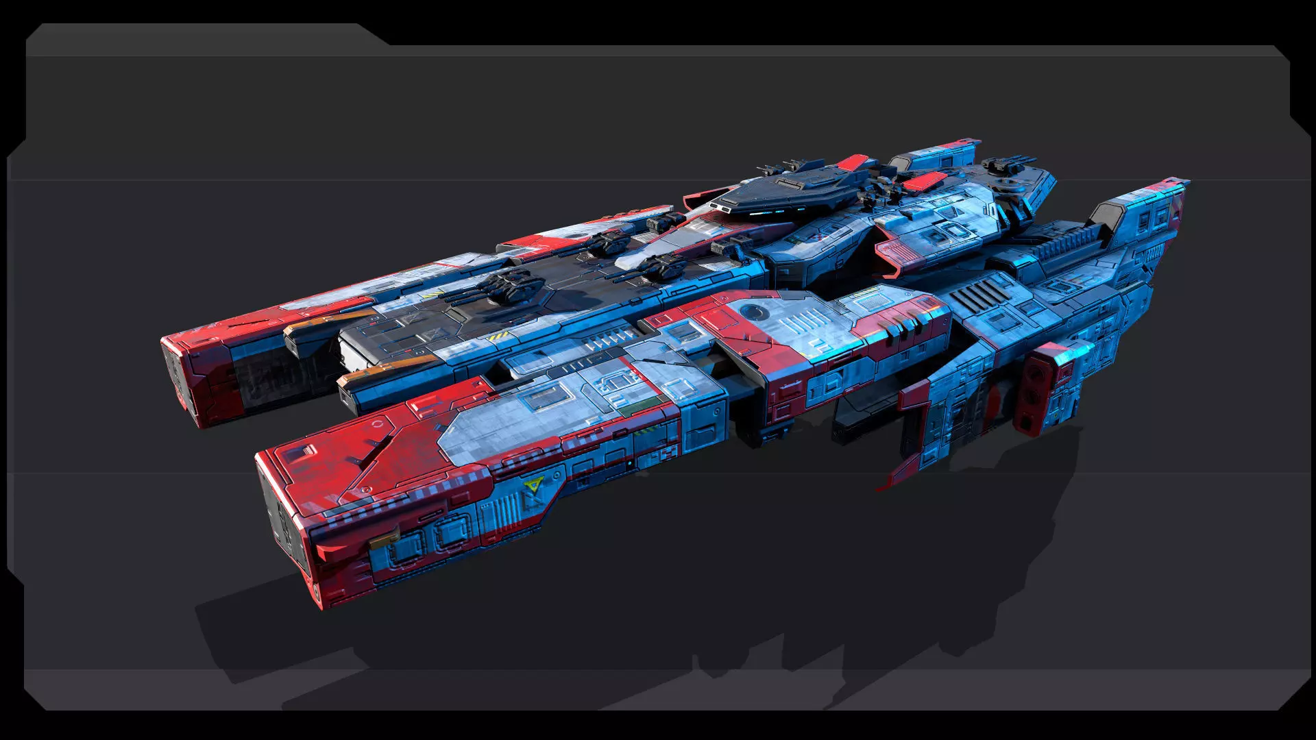 STARSHIPS - Pack07 Low-poly 3D model_5