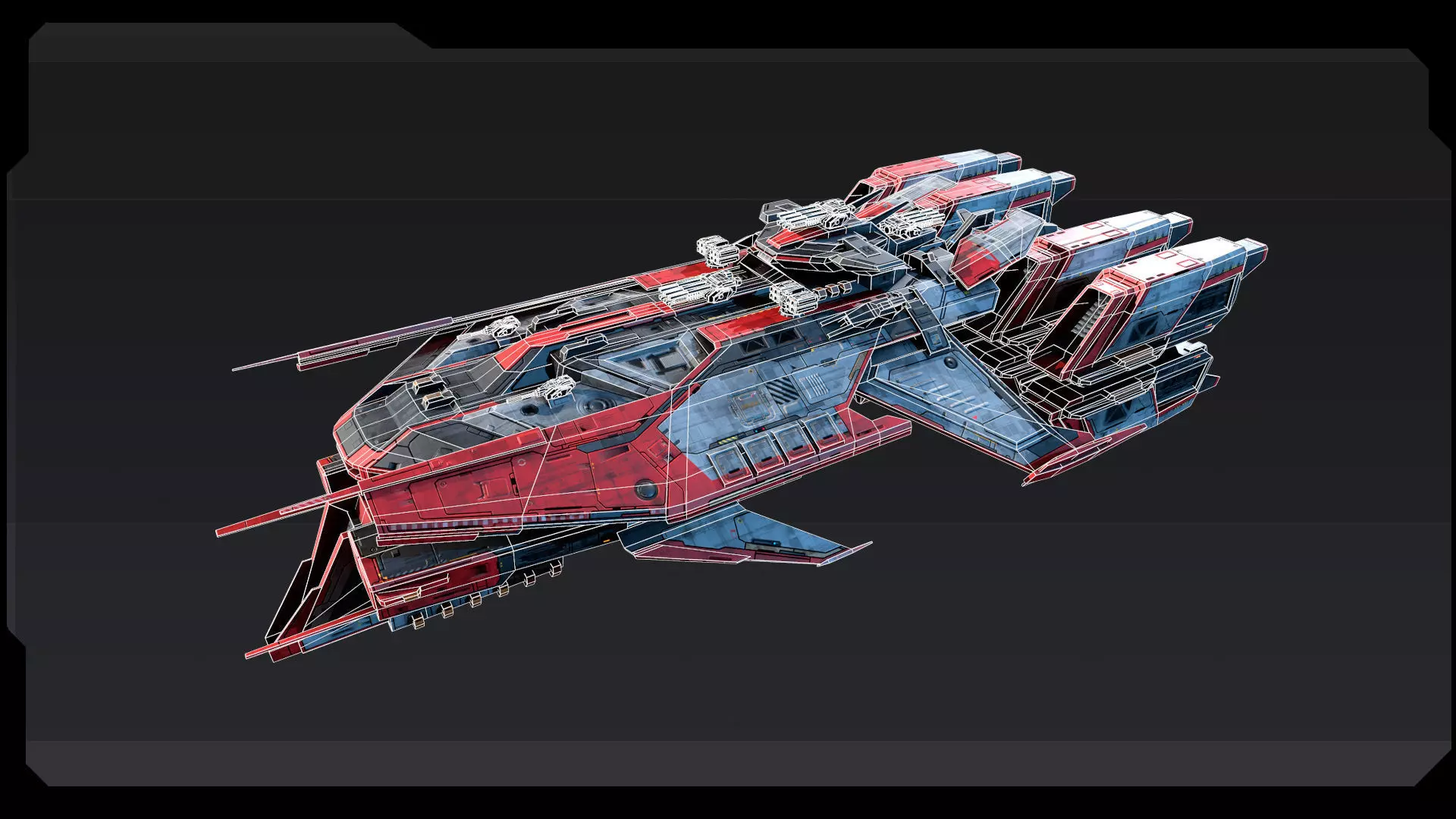 STARSHIPS - Pack07 Low-poly 3D model_12