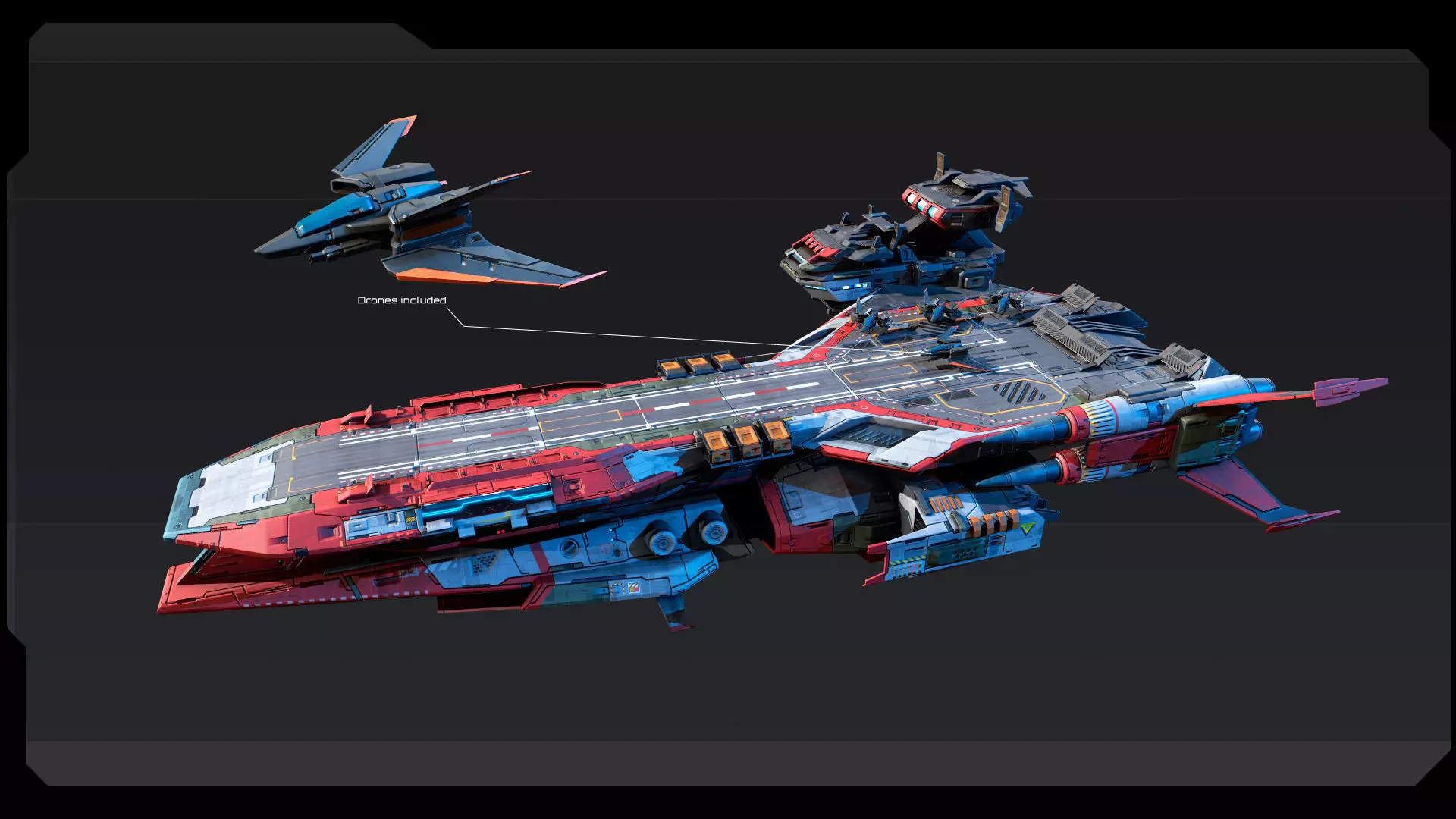 STARSHIPS - Pack07 Low-poly 3D model_2