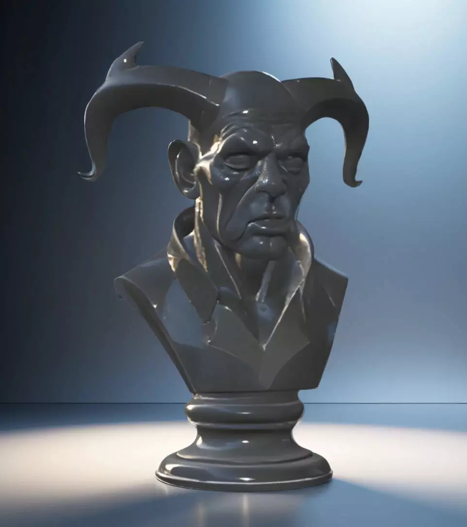 Blackheart Hero Bust 3D Model - STL Printable Marvel Character 3D print model_0