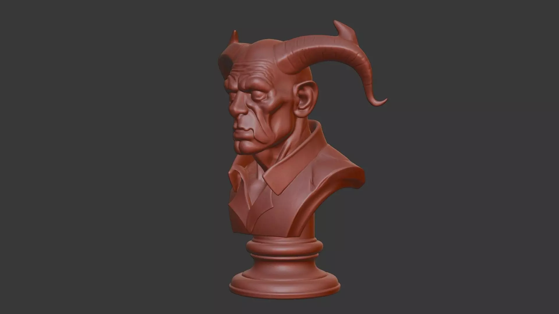 Blackheart Hero Bust 3D Model - STL Printable Marvel Character 3D print model_7