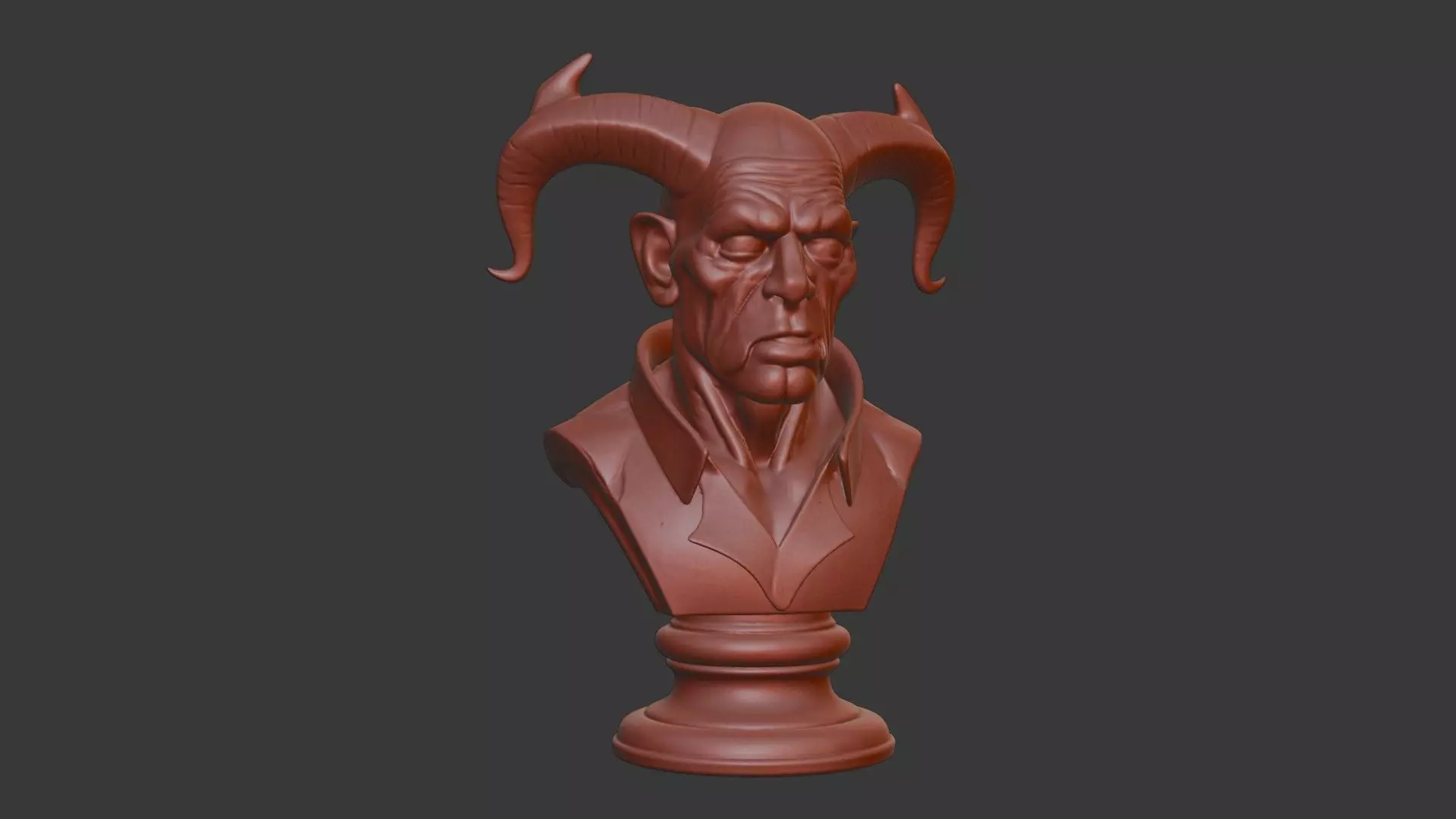 Blackheart Hero Bust 3D Model - STL Printable Marvel Character 3D print model_1