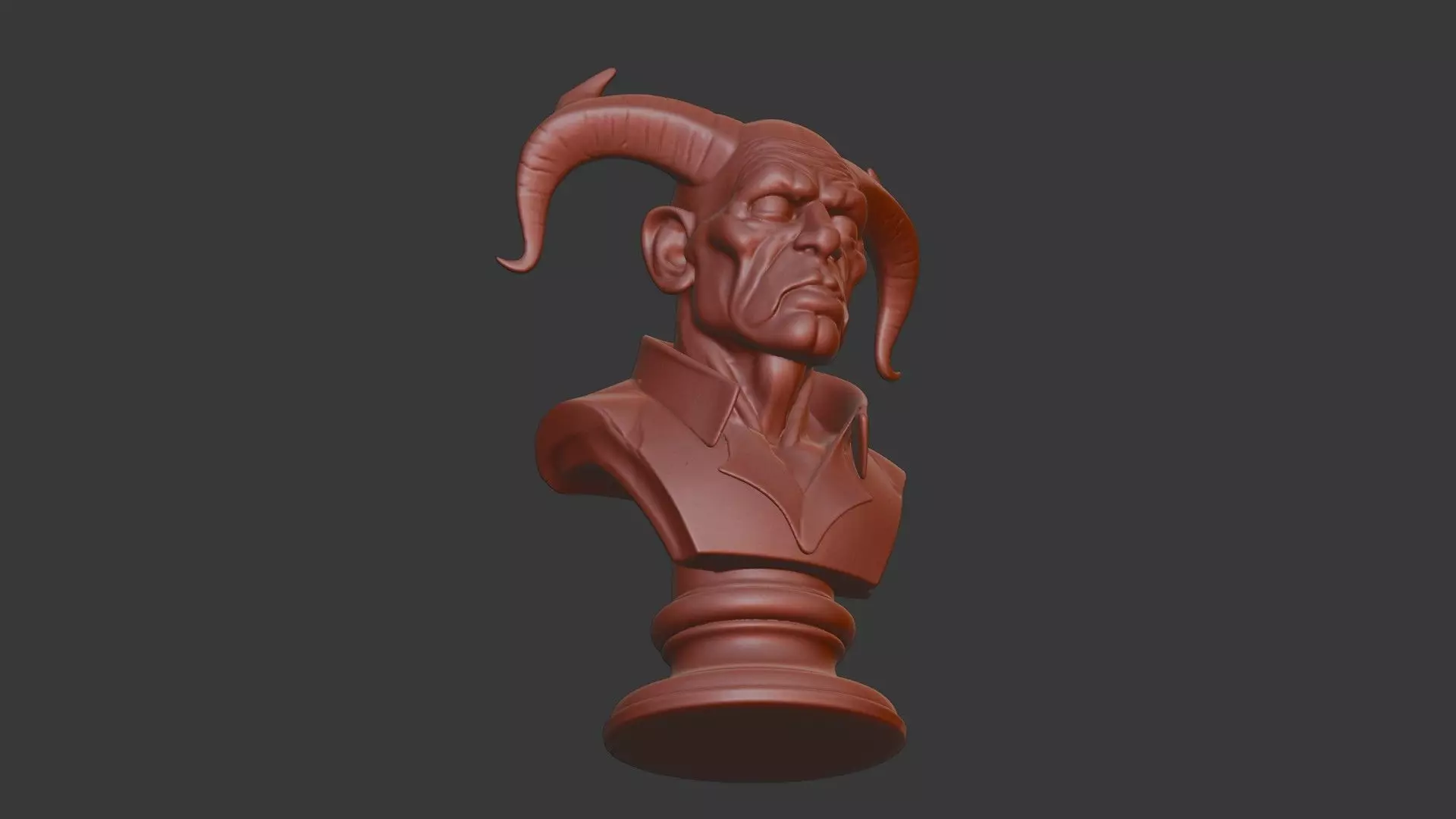 Blackheart Hero Bust 3D Model - STL Printable Marvel Character 3D print model_6