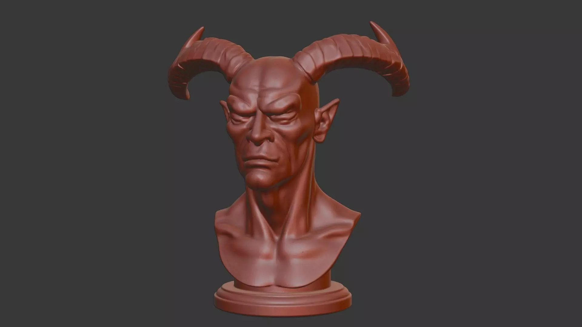 Blackheart Hero Bust 3D Model - STL Printable Marvel Character 3D print model_1