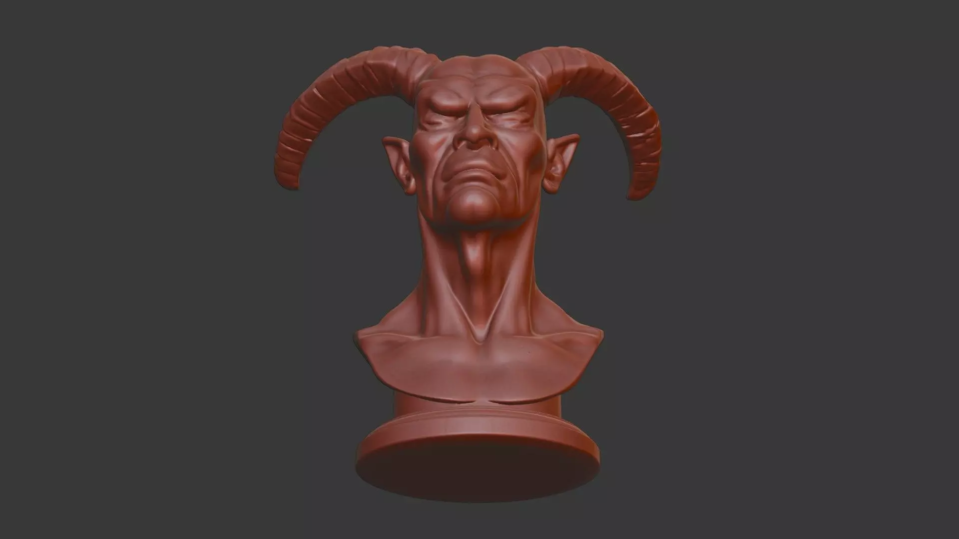 Blackheart Hero Bust 3D Model - STL Printable Marvel Character 3D print model_6
